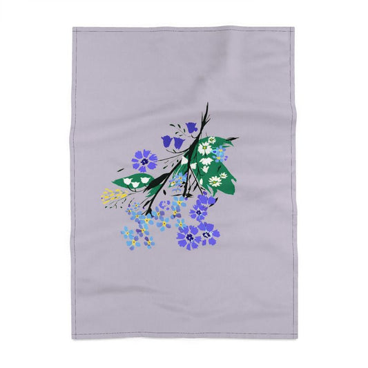 Posy Riot Tea Towel - Eva May - lilac Grey