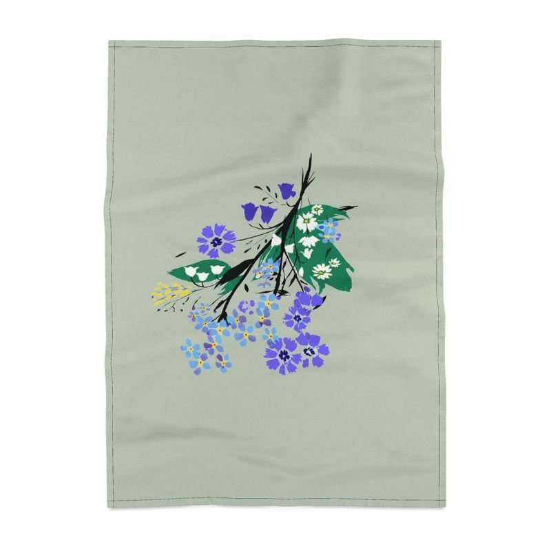 Posy Riot Tea Towel - Eva May - Soft Sage