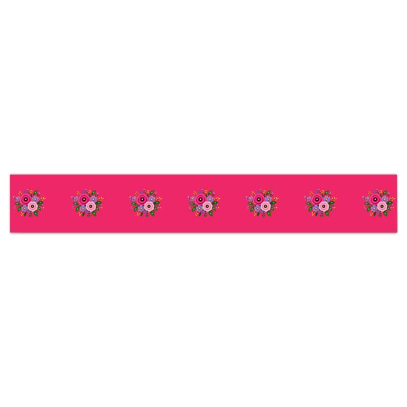 Posy Riot Wallpaper Border - Rose Eleanor - Hot Pink
