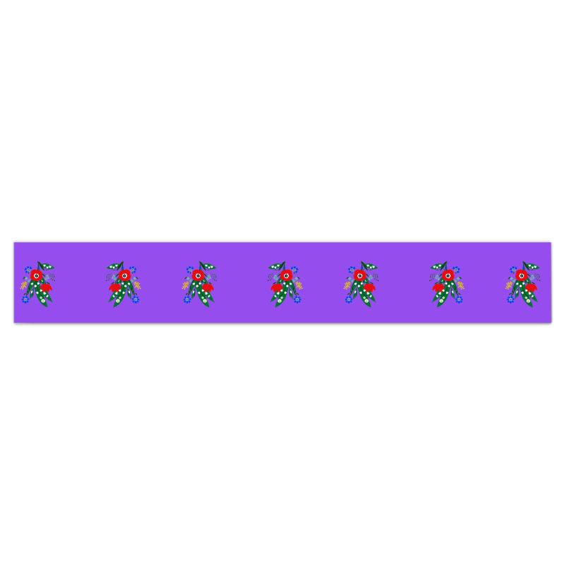 Posy Riot Wallpaper Border - Poppy Ardevora - Hot Purple