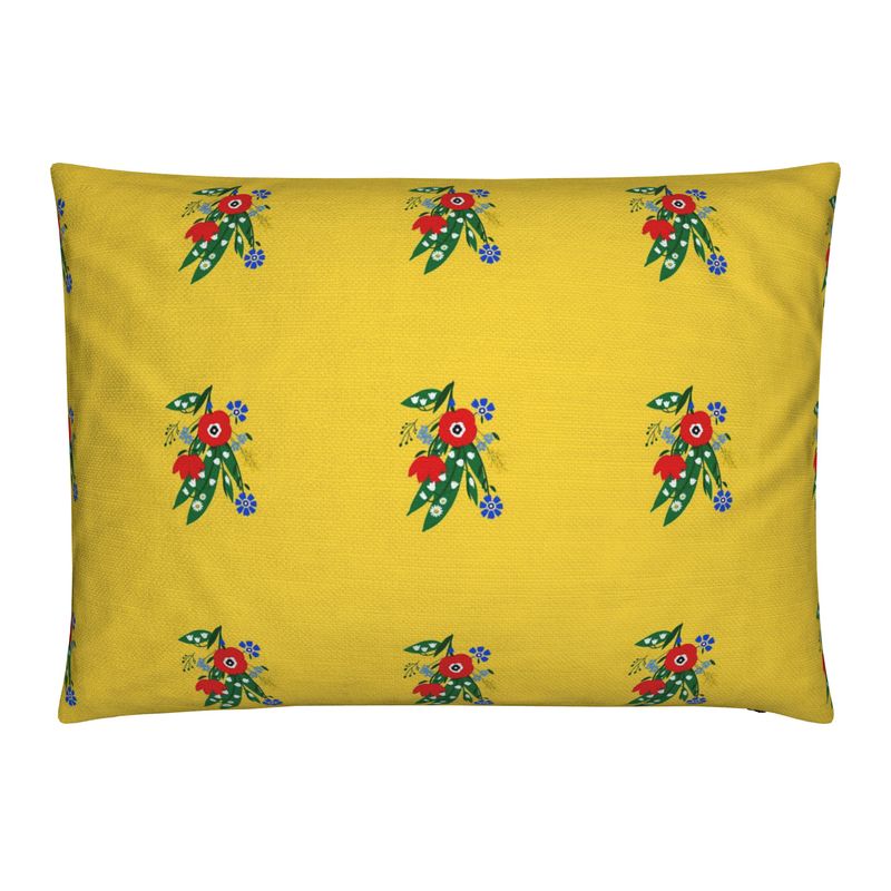 Posy Riot Cushion - Poppy Ardevora - Ditsy Yellow
