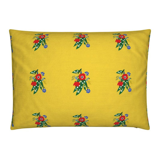 Posy Riot Cushion - Poppy Ardevora - Ditsy Yellow