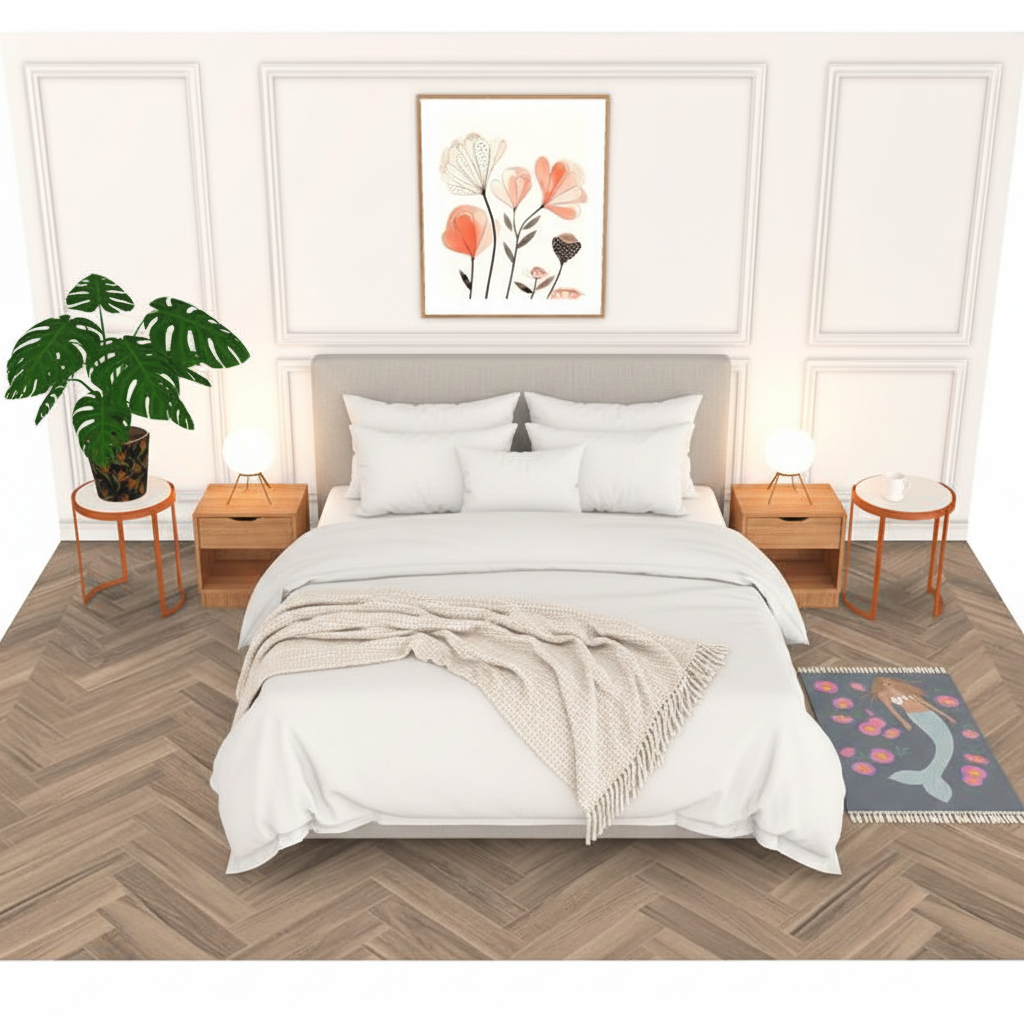 Senara - Fringed Velvet Rug - Moonstone