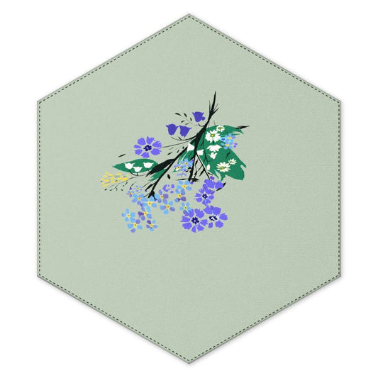 Posy Riot Hexagon Machine Washable Rug - Eva May - Sage