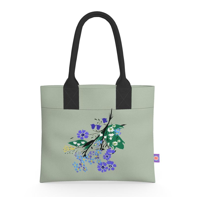 Posy Riot - Eva May - Sage - Neoprene Handbag
