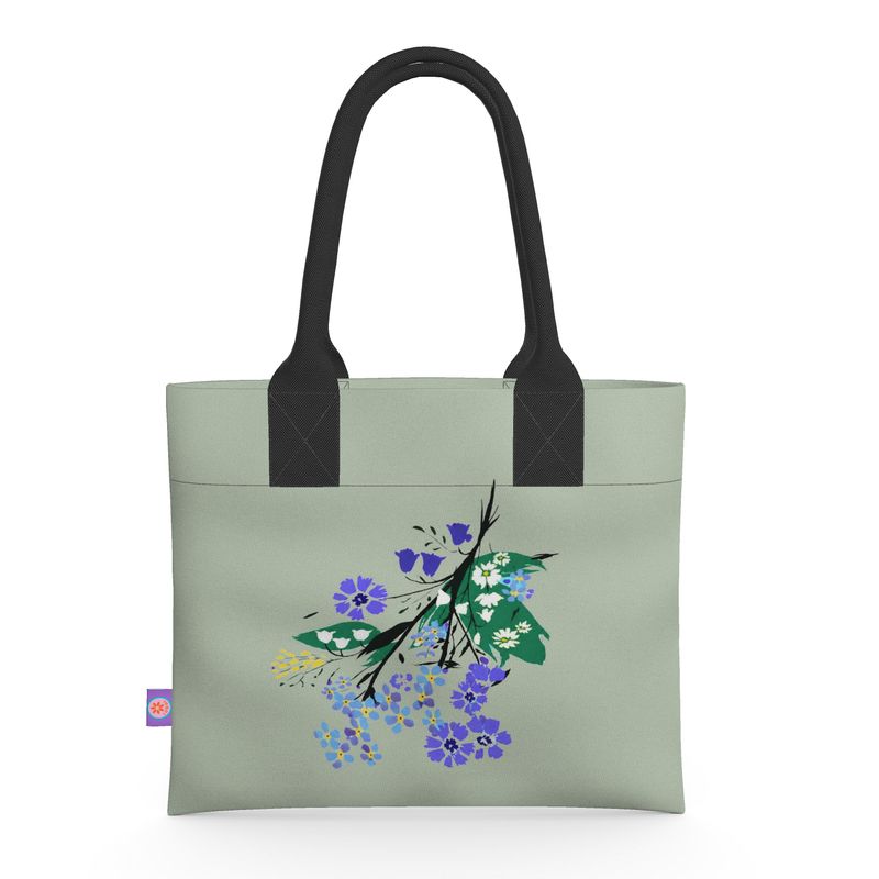 Posy Riot - Eva May - Sage - Neoprene Handbag