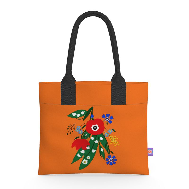 Posy Riot - Poppy Ardevora - Hot Orange - Neoprene Handbag