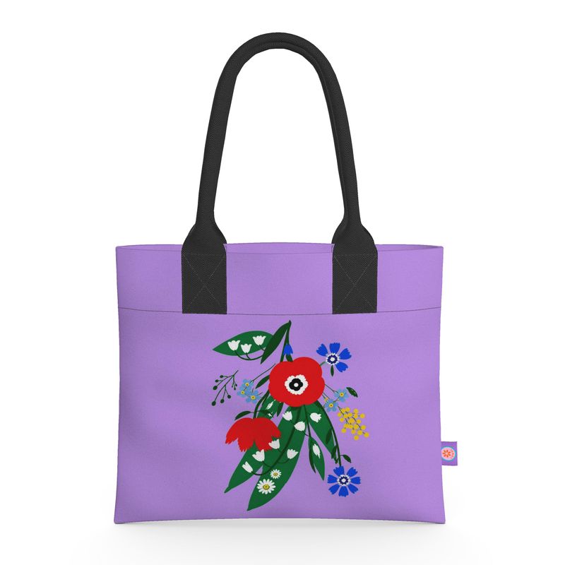 Posy Riot - Poppy Ardevora - Lush Lilac - Neoprene Handbag