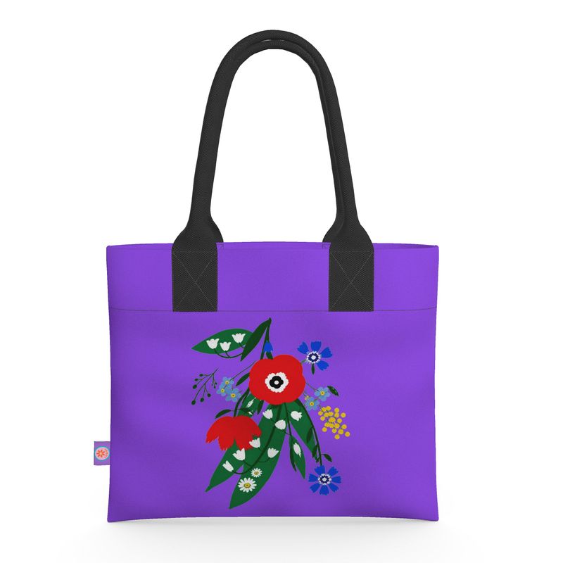 Posy Riot - Poppy Ardevora - Hot Purple - Neoprene Handbag