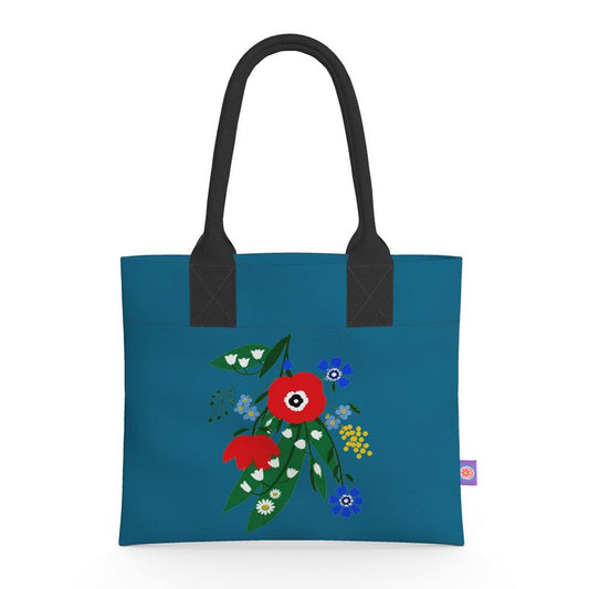 Posy Riot - Poppy Ardevora - Teal - Neoprene Handbag