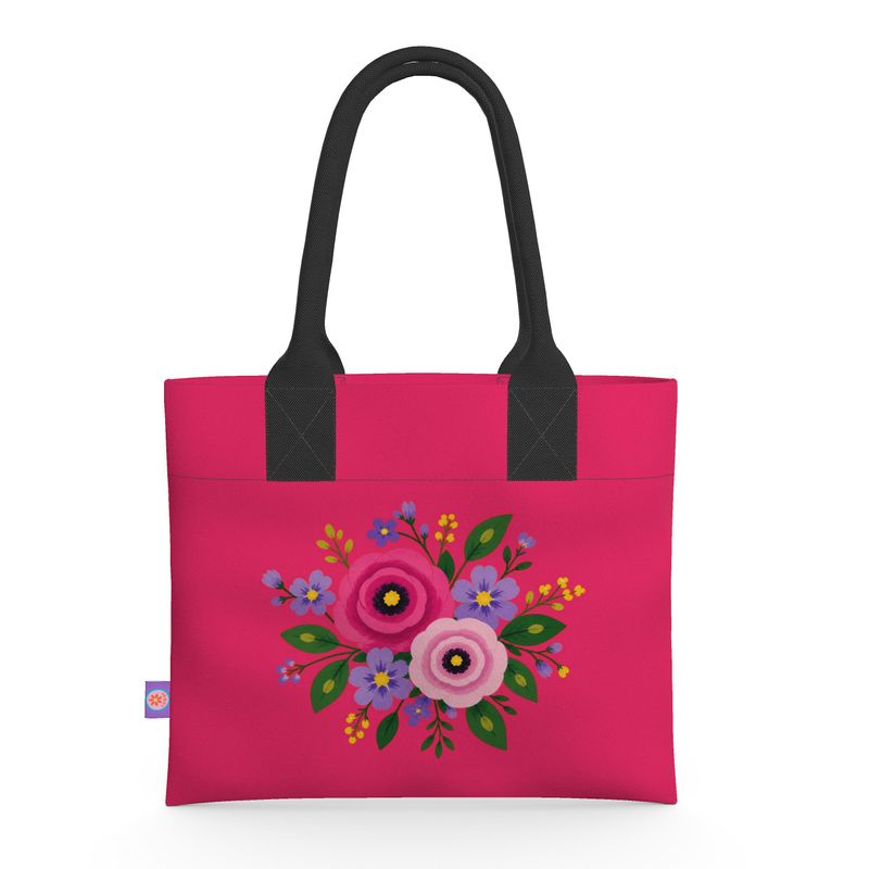 Posy Riot - Rose Eleanor - Hot Pink - Neoprene Handbag
