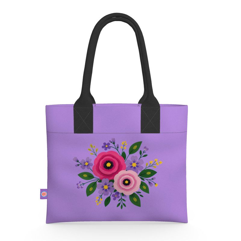 Posy Riot - Rose Eleanor - Lilac - Neoprene Handbag