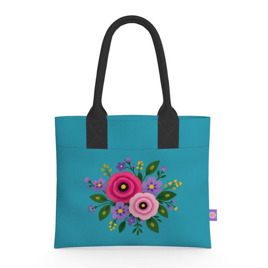 Posy Riot - Poppy Ardevora - Sea Blue - Neoprene Handbag