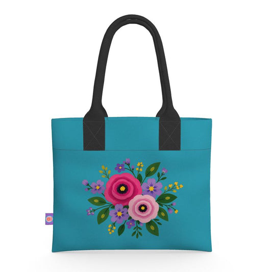 Posy Riot - Poppy Ardevora - Sea Blue - Neoprene Handbag