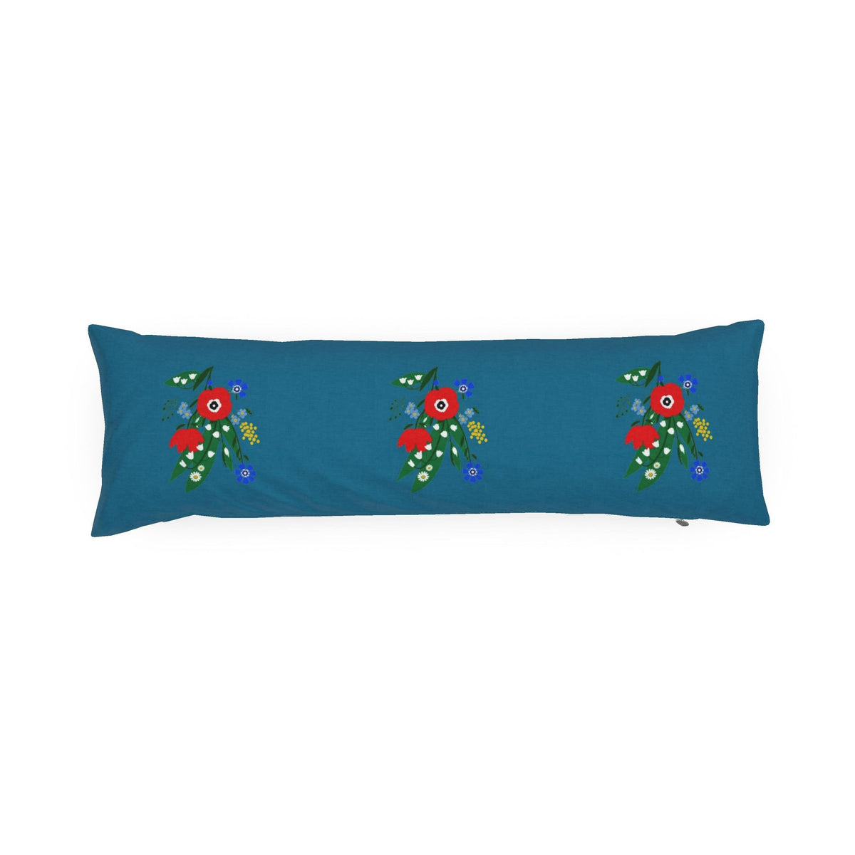 Posy Riot Poppy Ardevora Mineral 65cm bolster cushion