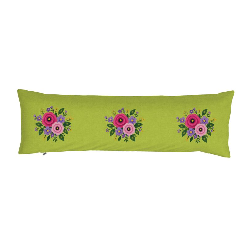 Posy Riot - Rose Eleanor- Bolster Cushion - Apple