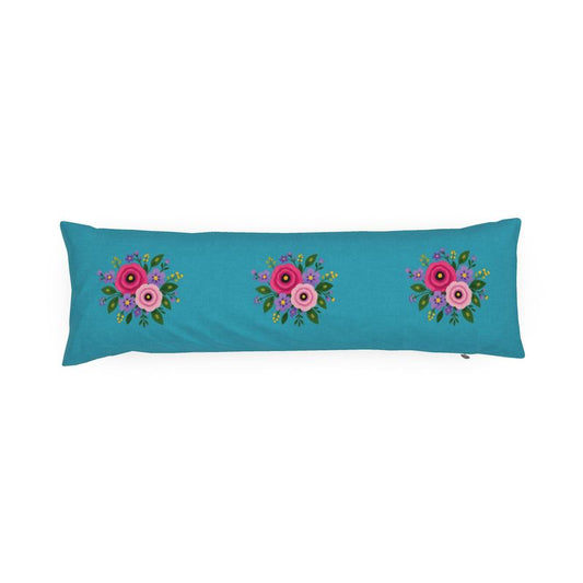 Posy Riot - Rose Eleanor - Bolster Cushion - Dusk