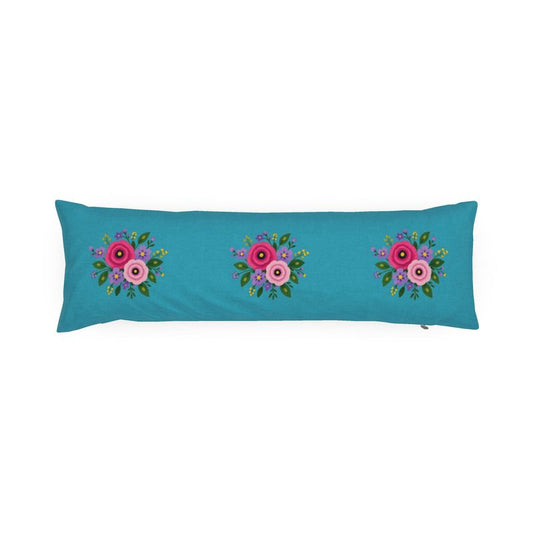 Posy Riot - Rose Eleanor - Bolster Cushion - Dusk