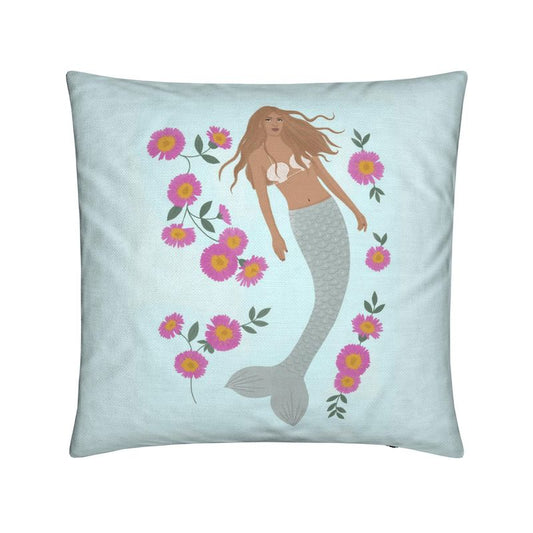 Senara - Mermaid Square Cushion - Sea Cloud