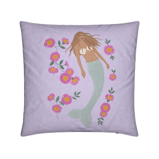 Senara - Mermaid Square Cushion - Sea Pearl