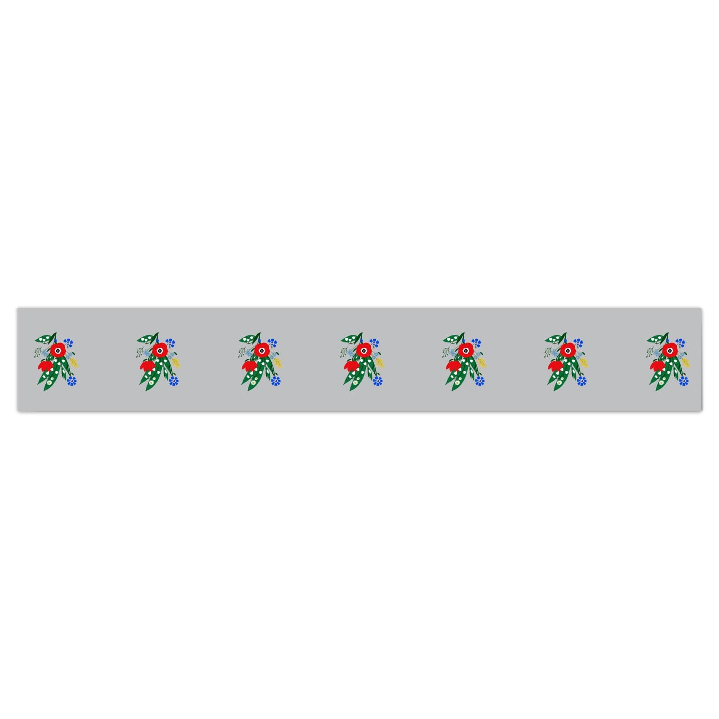 Wallpaper Border Posy Riot - Poppy Ardevora - Grey Mist