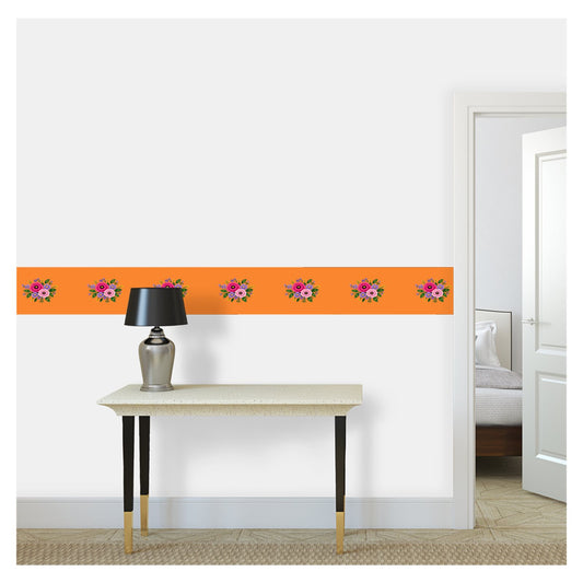 Wallpaper Border Posy Riot - Rose Eleanor - Marmalade