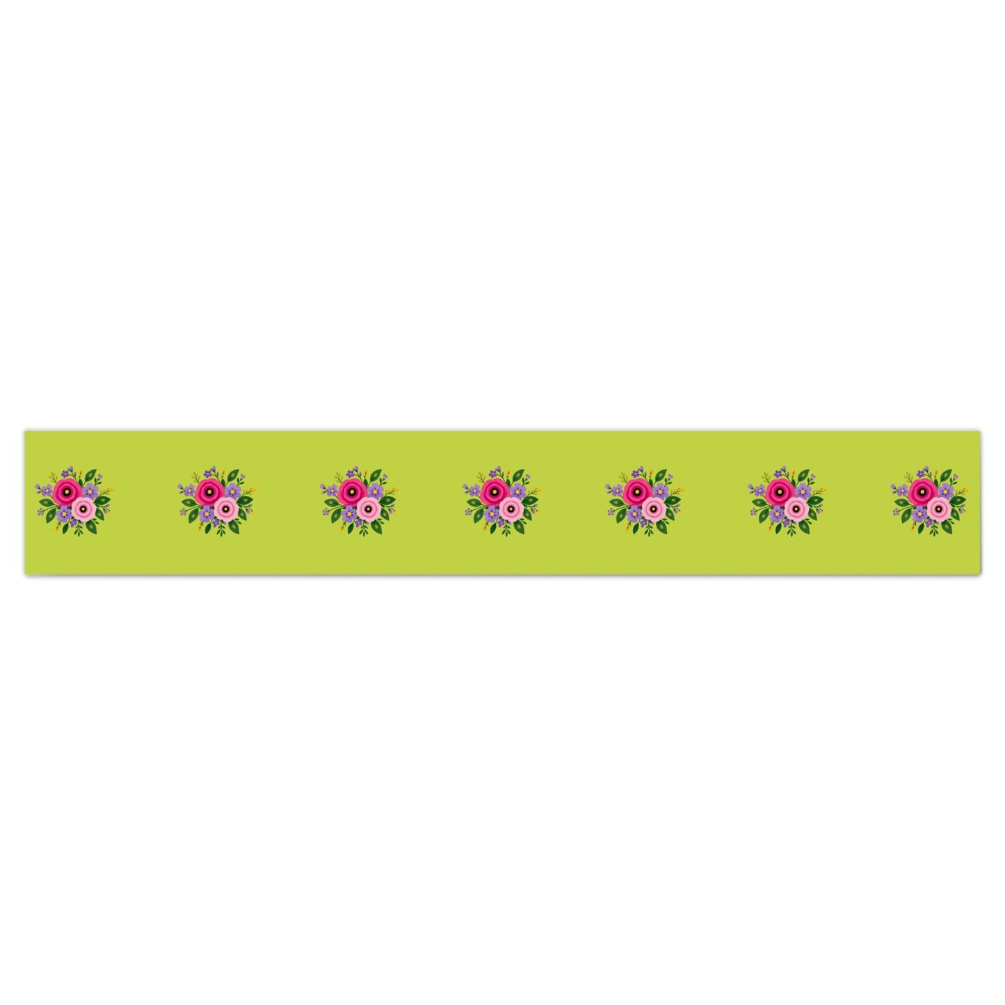Wallpaper Border Posy Riot - Rose Eleanor - Lush Lime