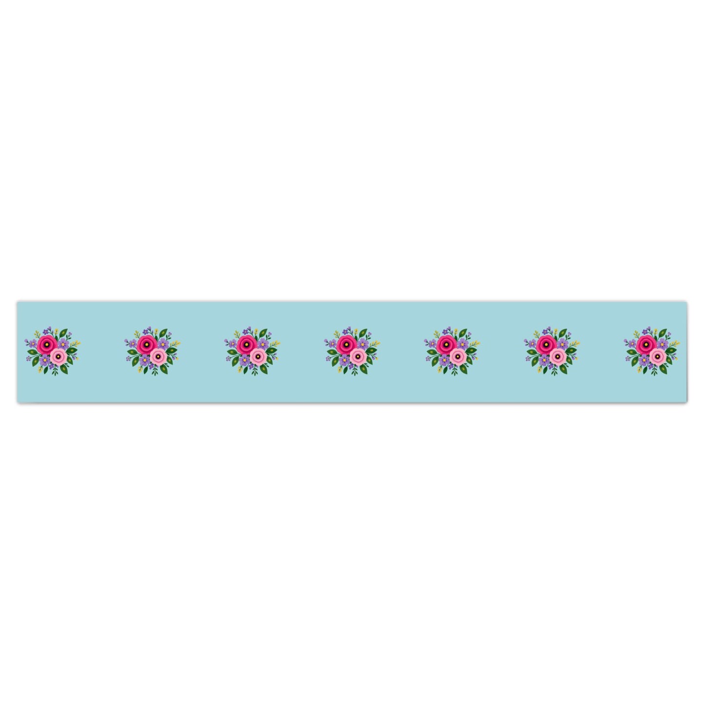Wallpaper Border Posy Riot - Rose Eleanor - Aqua