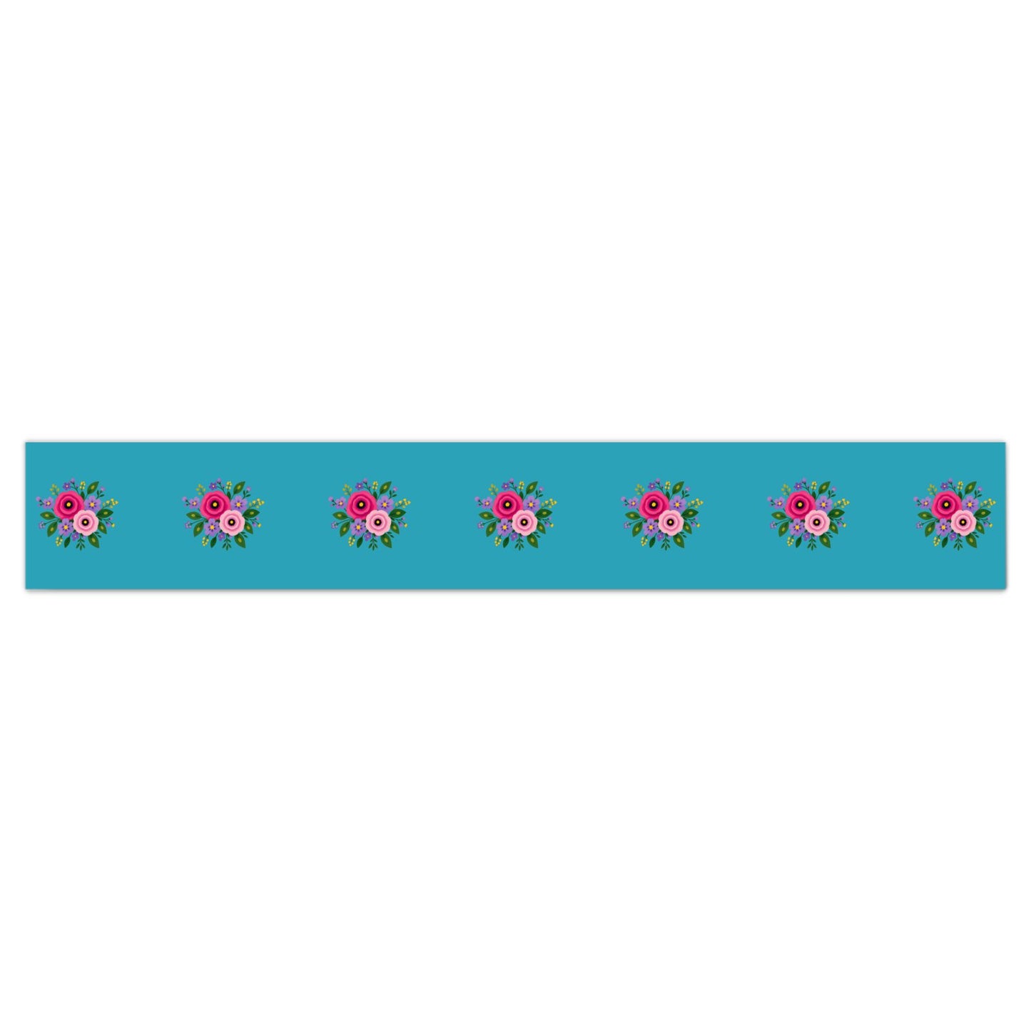 Wallpaper Border Posy Riot - Rose Eleanor - Sea Blue