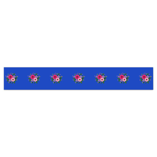 Wallpaper Border Posy Riot - Rose Eleanor - Sapphire