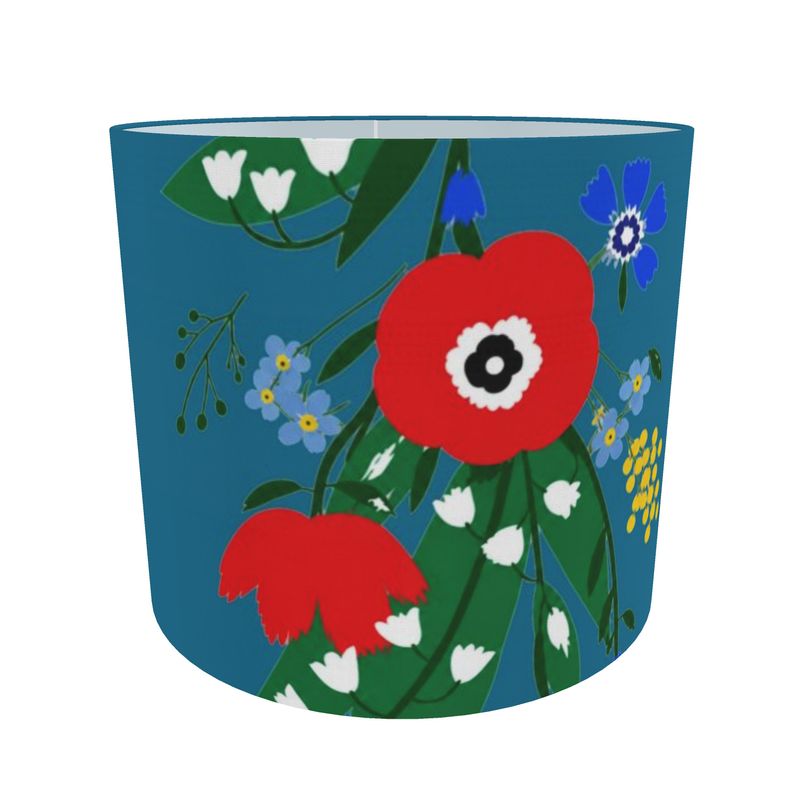 Posy Riot - Poppy Ardevora - Lampshade - Bold Teal