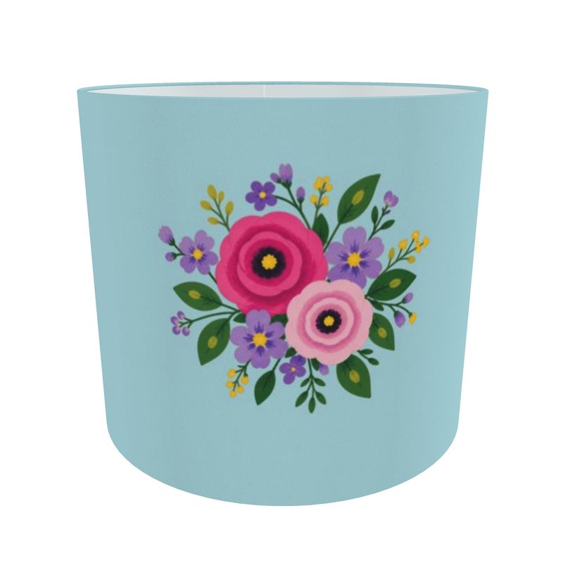 Posy Riot - Rose Eleanor - Lampshade - Aqua