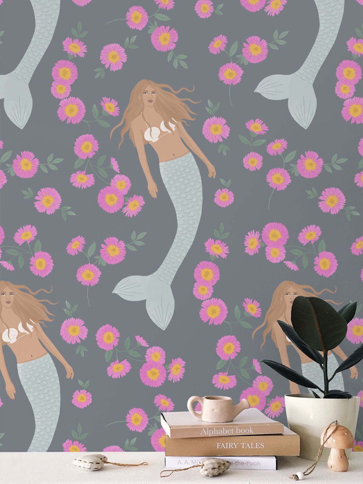Senara - Storm - Statement Mermaid Wallpaper