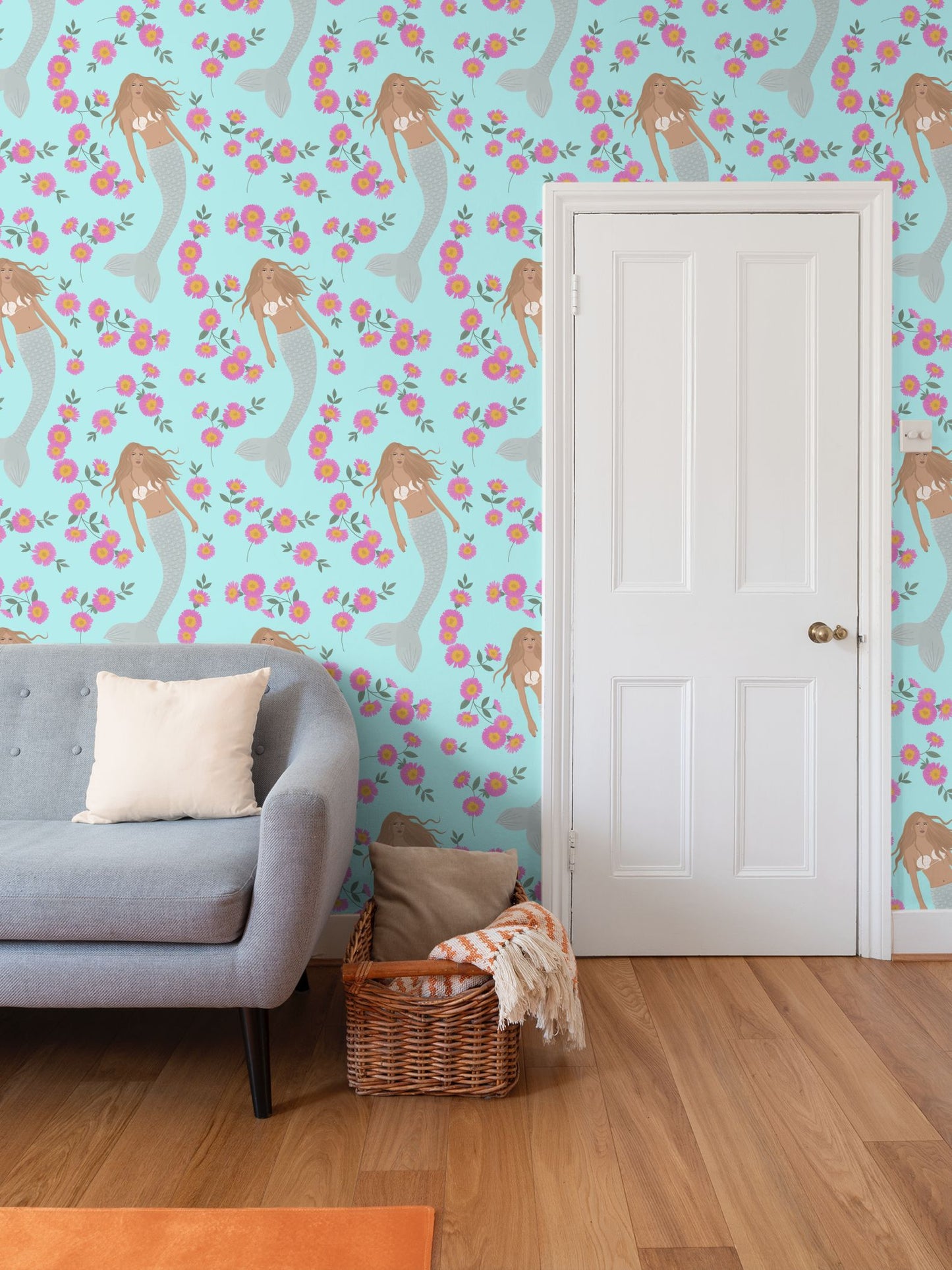 Senara - Moonstone - Statement Mermaid Wallpaper