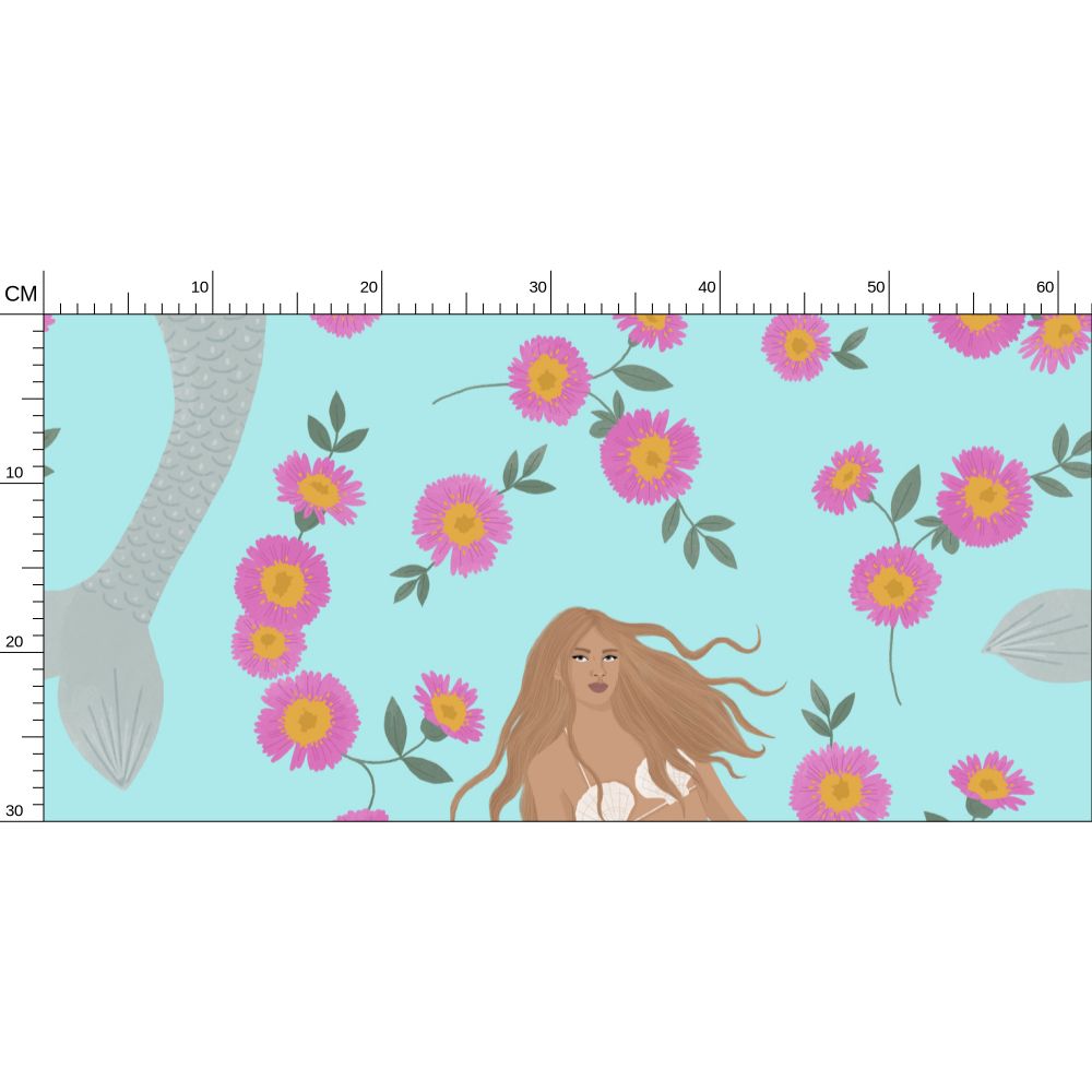 Senara - Moonstone - Statement Mermaid Wallpaper