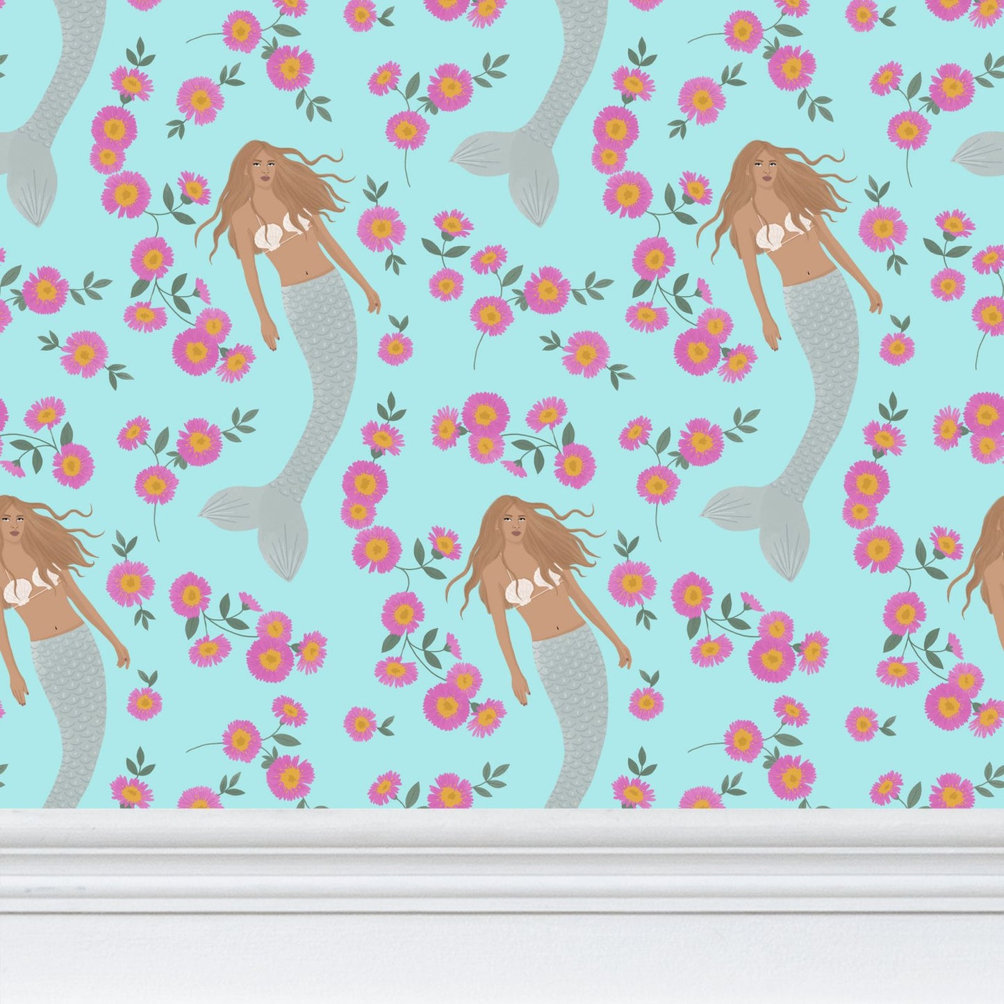 Senara - Moonstone - Signature Mermaid Wallpaper