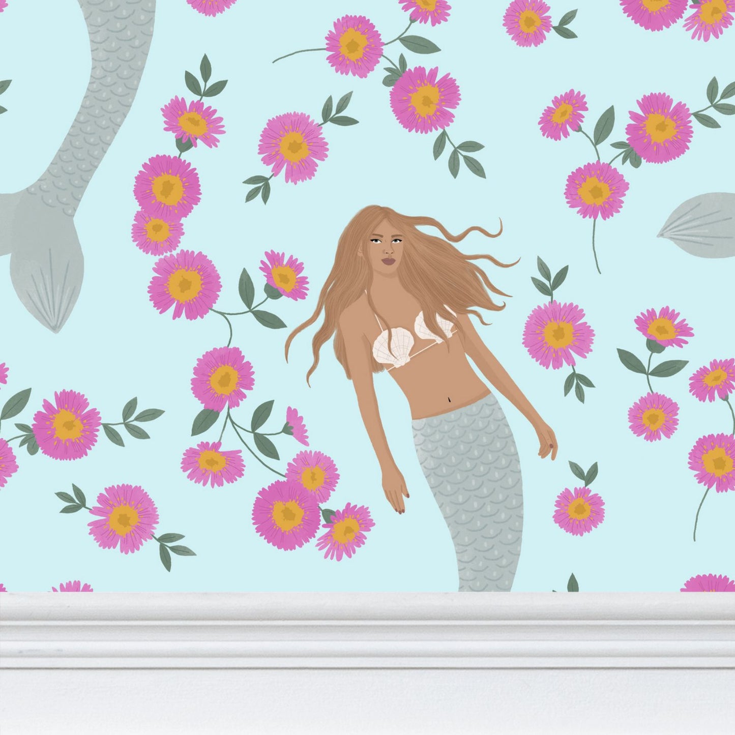 Senara - Sea Cloud - Statement Mermaid Wallpaper