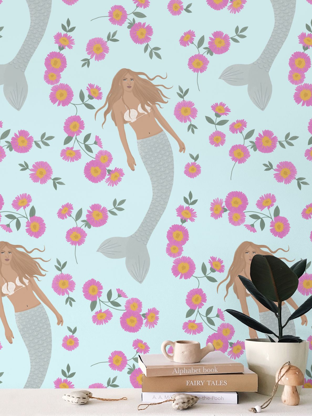 Senara - Sea Cloud - Statement Mermaid Wallpaper