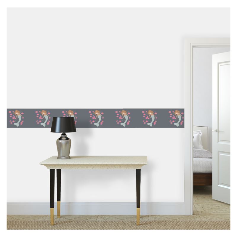 Senara - Wallpaper Border - Storm — Lowdy self-adhesive wallpaper border