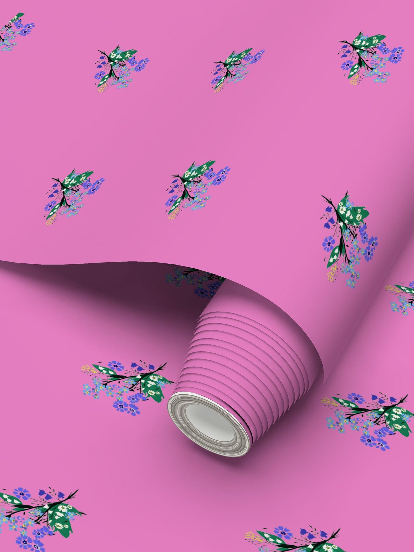 Posy Riot - Eva May - Signature Wallpaper - Pink Pop