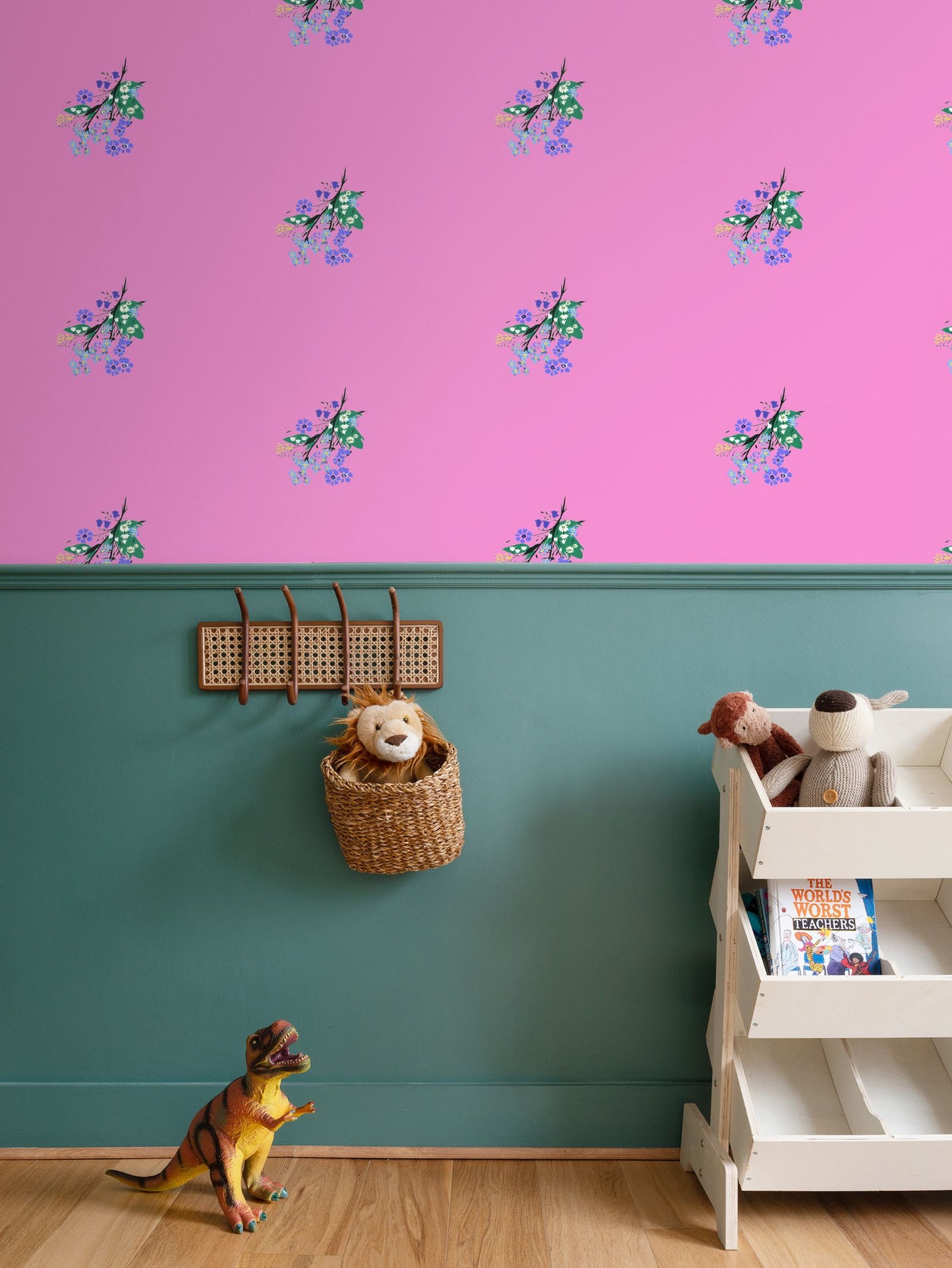 Posy Riot - Eva May - Signature Wallpaper - Pink Pop