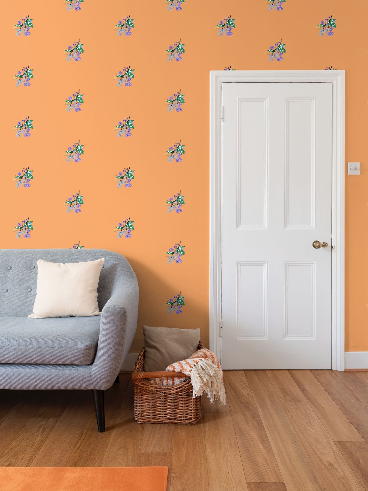 Posy Riot - Eva May - Signature Wallpaper - Ember