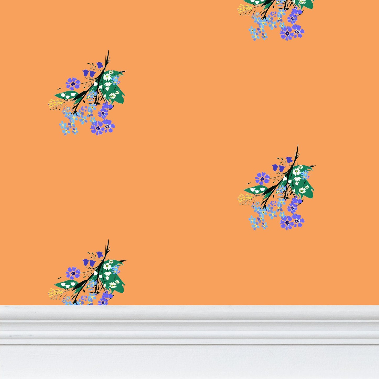 Posy Riot - Eva May - Signature Wallpaper - Ember