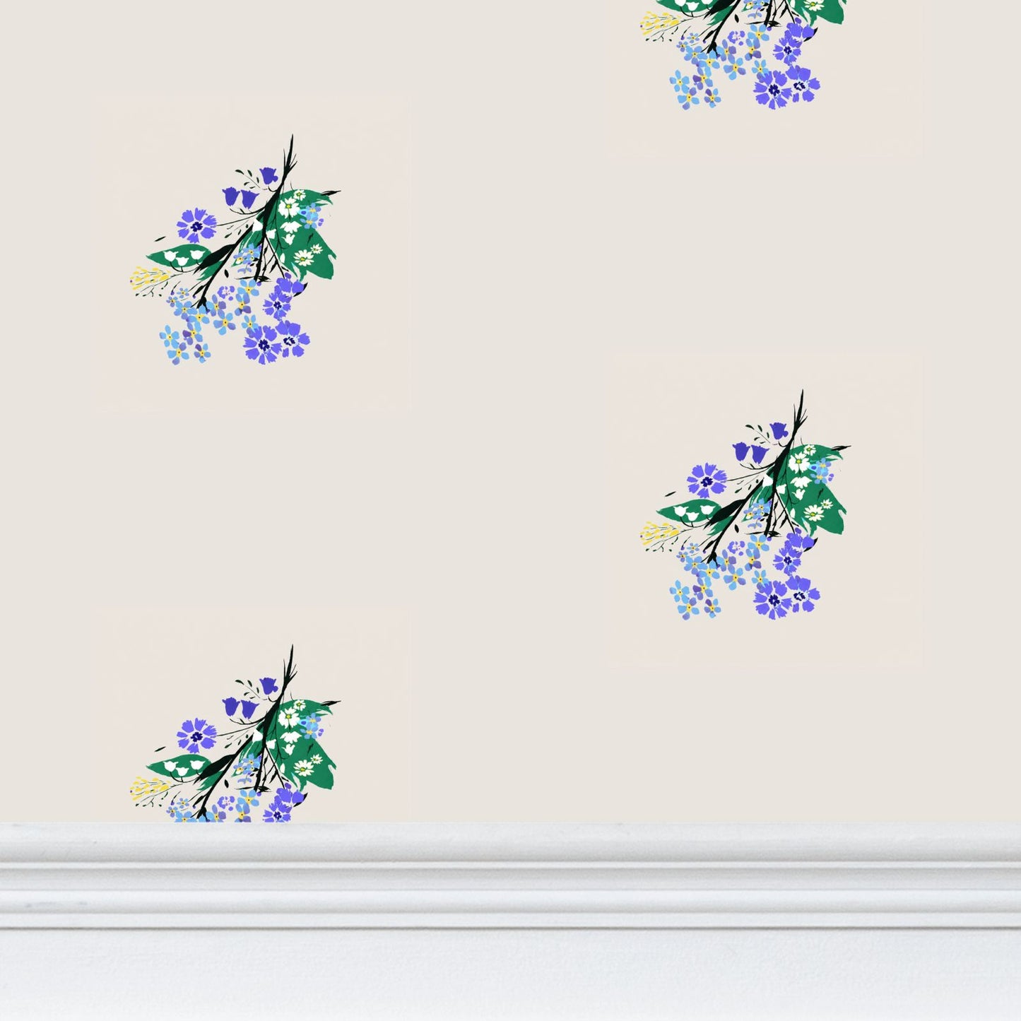 Posy Riot - Eva May - Signature Wallpaper - Stone