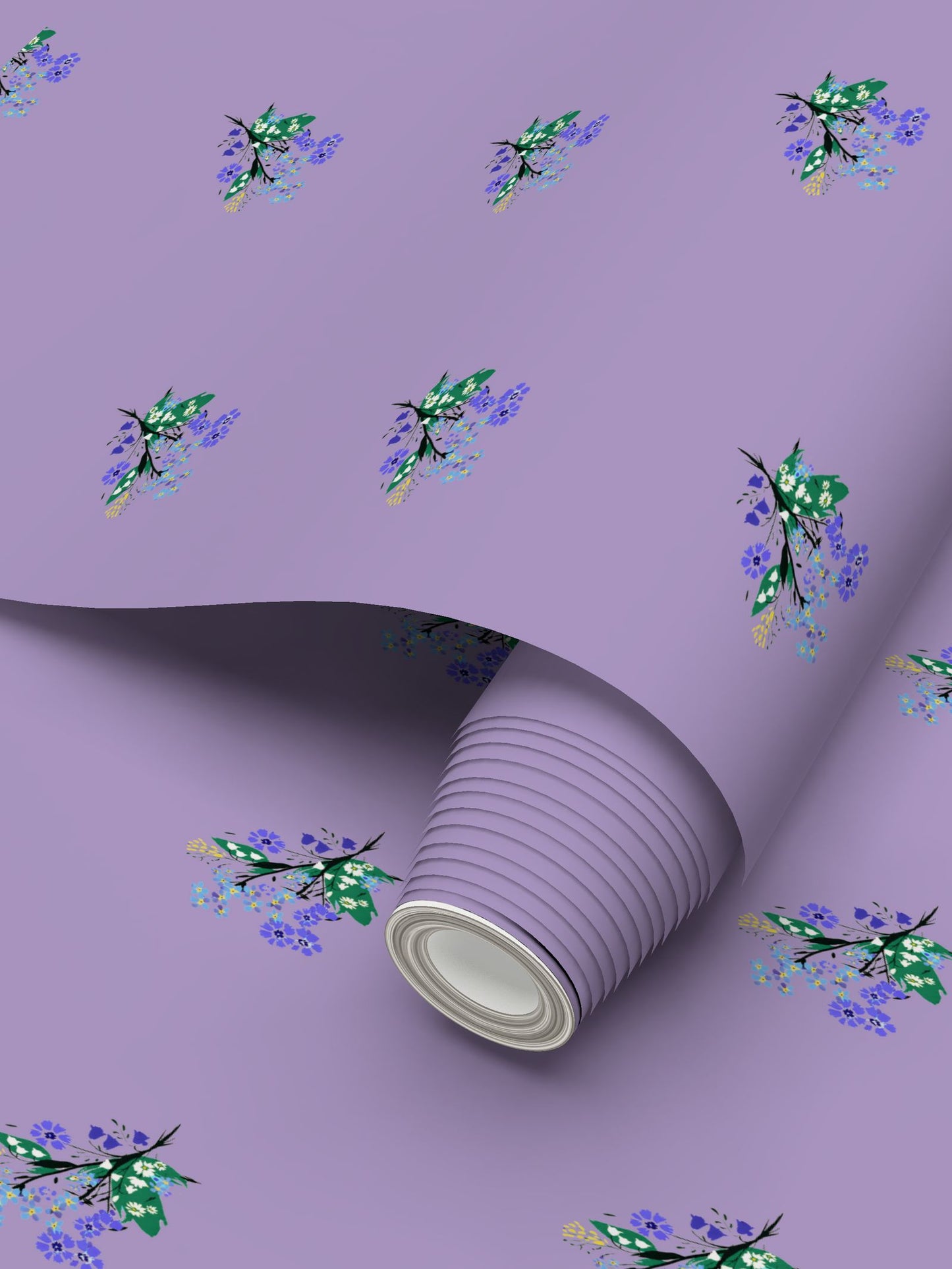 Posy Riot - Eva May - Signature Wallpaper - Purple Haze