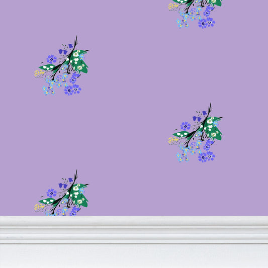 Posy Riot - Eva May - Signature Wallpaper - Purple Haze