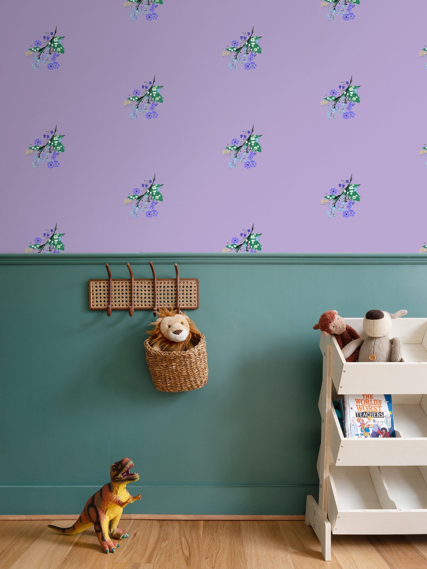 Posy Riot - Eva May - Signature Wallpaper - Purple Haze