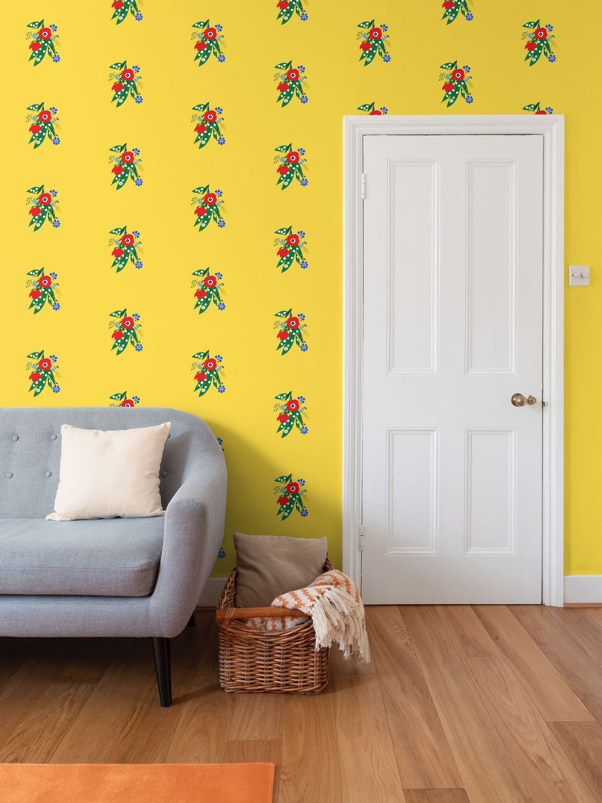Posy Riot - Poppy Ardevora- Signature Wallpaper - Sunshine