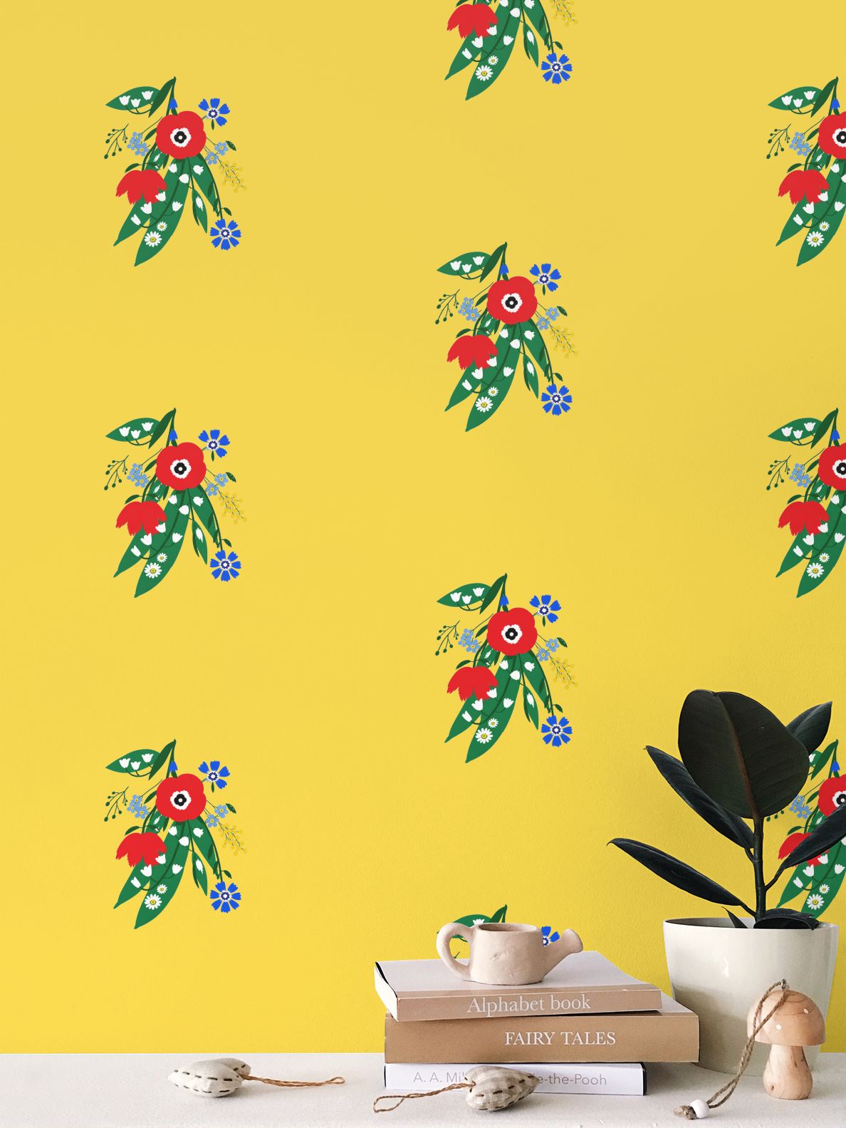 Posy Riot - Poppy Ardevora- Signature Wallpaper - Sunshine