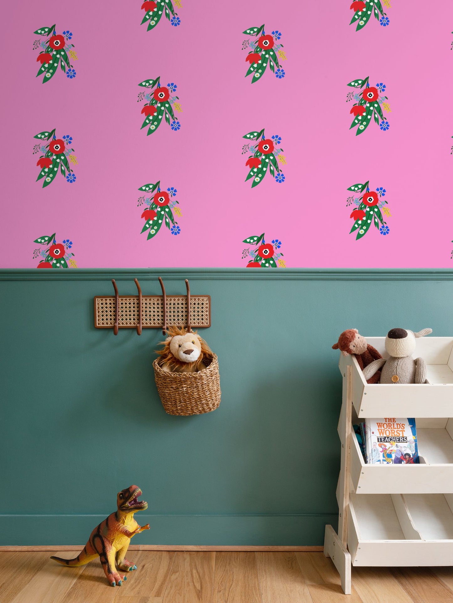 Posy Riot - Poppy Ardevora - Signature Wallpaper - Pink Pop